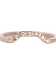 Lago Diamond Contour Band Andrea Bonelli Jewelry 14k Rose Gold