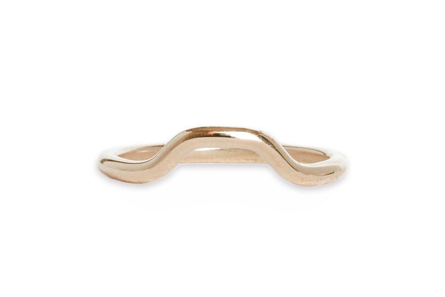 Lago Contour Band Andrea Bonelli Jewelry 14k Rose Gold