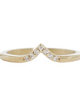 Miranda Diamond Chevron Ring Andrea Bonelli 14k Yellow Gold